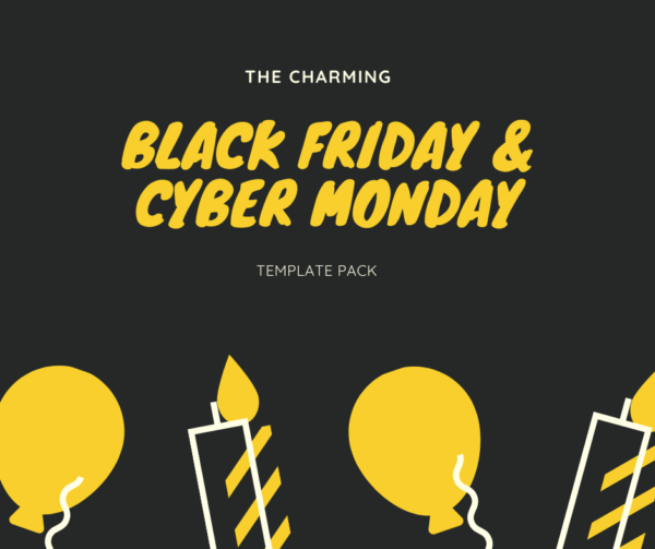 The Charming Black Friday / Cyber Monday Template Pack